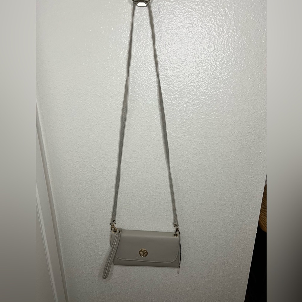 Light Grey Cross Body Clutch Purse